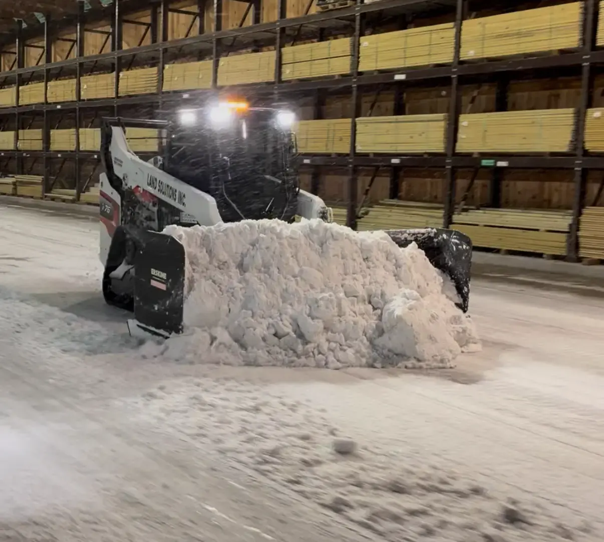 Snow Plow Clearing Snow Square Snow Plow Clearing Snow Square