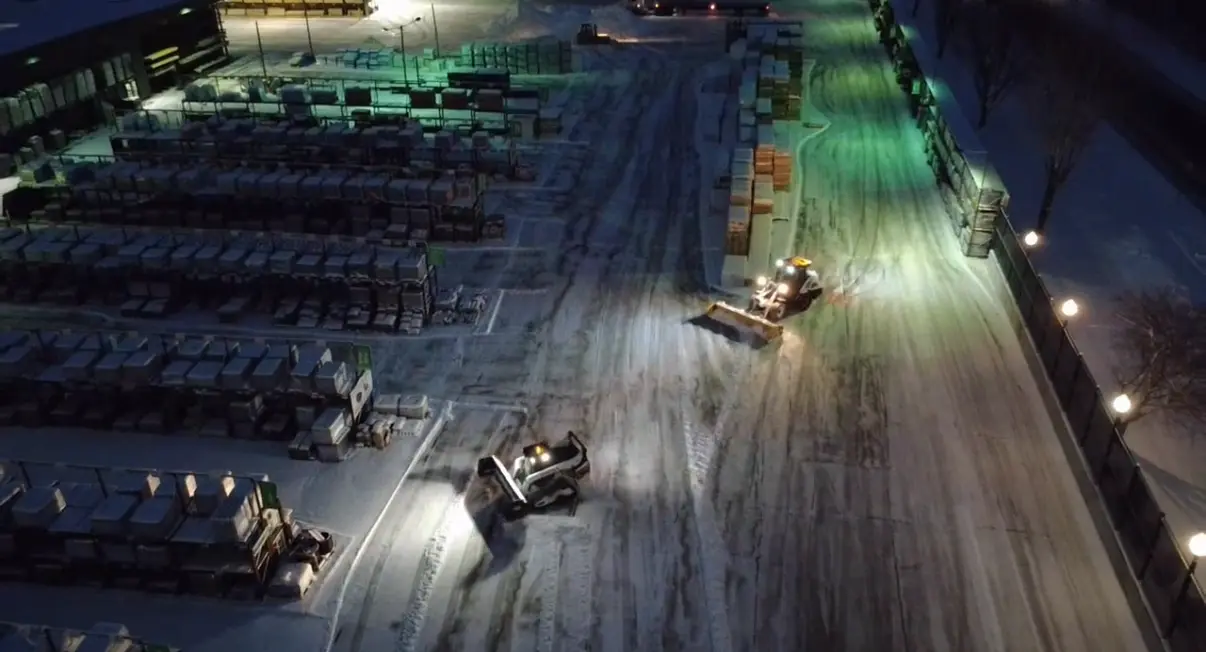 Snow Plows Birds Eye View Snow Plows Birds Eye View
